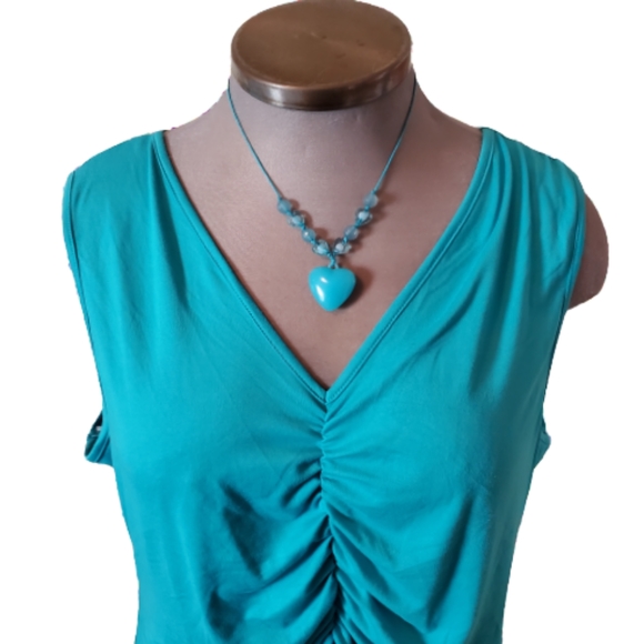 LOT of 2 ☆ COFFIN GATHERED TANK TOPS ☆ 4x ☆ NWOT - Picture 4 of 13